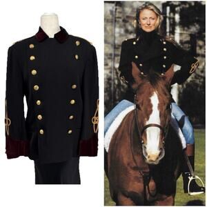 Ralph Lauren Collection Vintage Wool Military Army Officer Jacket Blazer 80s 90s